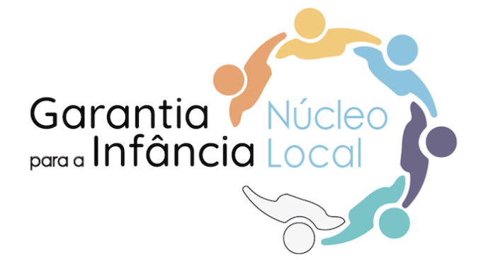 Garantia-para-Infância Logotipo com as palavras "garantina" e "infância local".